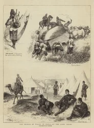 Der Prinz von Wales in Indien, im Lager, Delhi